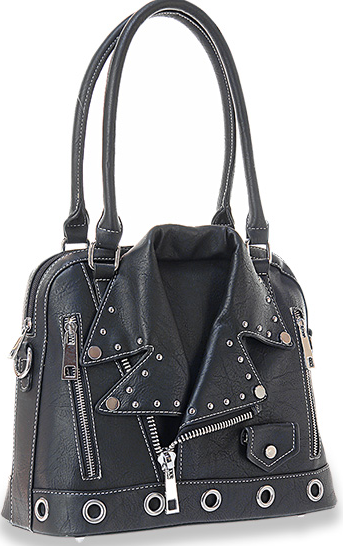 Motorcycle Jacket Design Tote Handbag